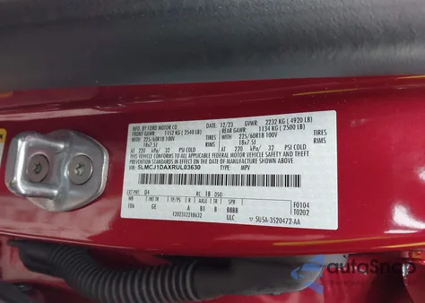 2024 Lincoln Corsair Premiere z USA, uszkodzony, nr VIN 5LMCJ1DAXRUL03630